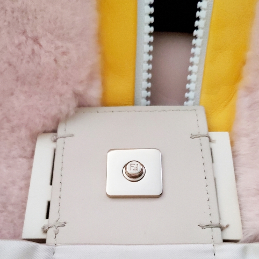 Authentic NWT FENDI Pink Mink Fur Pullover Anorak Iconic Baguette PocketXL $15K - Picture 9 of 15